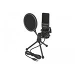 Delock Kondenzátorový mikrofon s rozhraním USB - pro podcasting, hry a vokály 66331