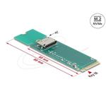Delock Konvertor z M.2 Key M na 1 x OCuLink SFF-8612 64348
