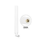 Delock LTE anténa SMA 0 ~ 4 dBi všesměrová otočná s flexibilním kloubem - bílá 88977