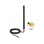 Delock LTE UMTS GSM Anténa SMA samec 3 dBi všesměrová pevná s připojovacím kabelem (RG-58, 3 m) na stěnu venkovní 89529