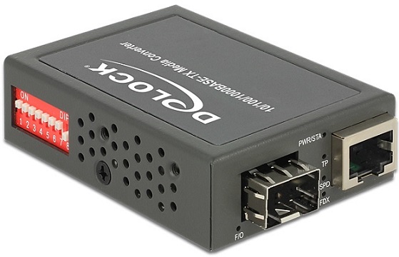 Delock Media konvertor 10/100/1000Base-T to SFP, kompaktní 86440