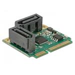 Delock Mini PCIe I/O PCIe half size 2 x SATA 6 Gb/s 95260