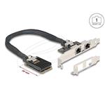 Delock Mini PCIe I/O PCIe plné velikosti 2 x RJ45 Gigabit LAN 95280