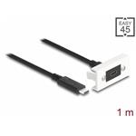 Delock Modul Easy 45 SuperSpeed USB 10 Gbps (USB 3.2 Gen 2) ze zásuvky USB Type-C™ na zástrčku USB Type-C™ s krátk 81386