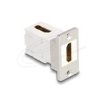 Delock Modul Keystone k montáži na panel, ze zásuvky HDMI na zásuvku, pravoúhlý, 90°, 8K 60 Hz, kuželový 67167