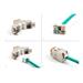 Delock Modul Keystone ze zásuvkového konektoru RJ45 na LSA Cat.6A, beznástrojový, oranžová, sada 10 kusů 88117