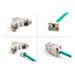 Delock Modul Keystone ze zásuvkového konektoru RJ45 na LSA Cat.6A, beznástrojový, šedá, sada 10 kusů 88120