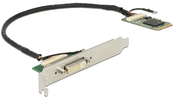 Delock Module Mini PCIe I/O PCIe full size DVI / VGA Graphics Adapter 95253