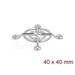 Delock Mřížka ventilátoru, 40 x 40 mm, stříbrná