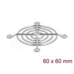 Delock Mřížka ventilátoru, 60 x 60 mm, stříbrná