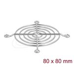 Delock Mřížka ventilátoru, 80 x 80 mm, stříbrná