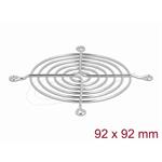 Delock Mřížka ventilátoru, 92 x 92 mm, stříbrná