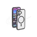 Delock Ochranné pouzdro na iPhone 16 kompatibilní s MagSafe, průhledné a černé 81266