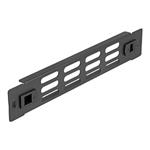 Delock - Panel do racku - with ventilation slots, tool free - černá - 1U - 10" 66984