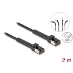 Delock - Patch kabel - RJ-45 (M) angled up to 60° do RJ-45 (M) angled up to 60° - 2 m - 3.8 mm - U/ 80941