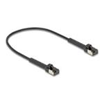 Delock - Patch kabel - RJ-45 (M) angled up to 60° do RJ-45 (M) angled up to 60° - 25 cm - 3.8 mm - 80938