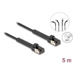 Delock - Patch kabel - RJ-45 (M) do RJ-45 (M) - 5 m - 3.8 mm - U/FTP - CAT 6a - neobsahuje halogen, 80937