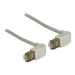 DeLOCK - Patch kabel - RJ-45 (M) do RJ-45 (M) - 50 cm - SFTP - CAT 5e - konektor 90°, lisovaný - šedá 4043619835102