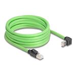 Delock - Patch kabel - RJ-45 (M) rovné do RJ-45 (M) zahnutý nahoru - 5 m - 6.8 mm - SF/UTP - CAT 6a 80894
