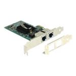 DeLock PCI Express Card > 2 x Gigabit LAN - Síťový adaptér - PCIe 2.0 nízký profil - Gigabit Ethern 89944