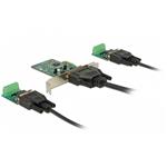 Delock PCI Express Card > 2 x Serial RS-422/485 ESD protection optional surge protection 65841