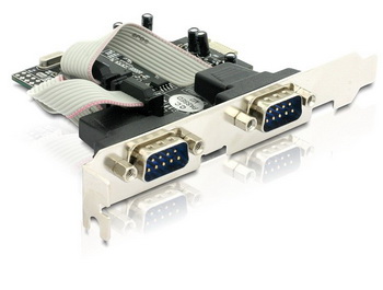 DeLock PCI Express Card 2 x Serial - Sériový adaptér - PCIe nízký profil - RS-232 x 2 89220