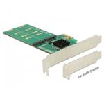 Delock PCI Express Karta > 4 x interní M.2 Key B - Low Profile 89588