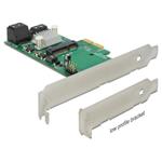 Delock PCI Express Karta > Hybrid 3 x interní SATA 6 Gb/s + 1 x interní mSATA 89371