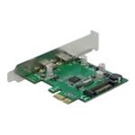 DELOCK, PCI Express x1 Card to 2 x external Supe 90493