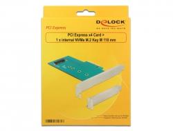 Delock PCI Express x4 Card > 1 x internal NVMe M.2 Key M 110 mm - Low Profile Form Factor 89472