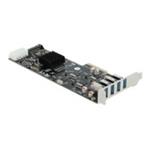 DELOCK, PCI Express x4 Card to 4 x external Supe 89008