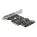 Delock PCI Express x4 Karta na 4 x USB Type-C™ + 1 x USB Typ-A - SuperSpeed USB 10 Gbps - Low Profile 90059