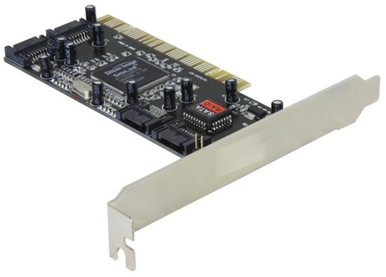 Delock PCI řadič SATA I čtyřkanálový + RAID 70154