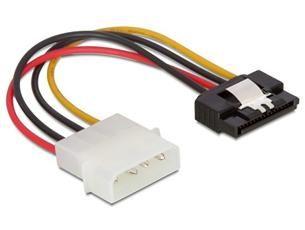 DeLock Power Adapter Molex 4-pin na SATA 15-pin, 12cm, kovová západka 60120
