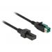 Delock PoweredUSB kabel samec 12 V > 2 x 4 pin samec 2 m pro POS tiskárny a terminály 85483