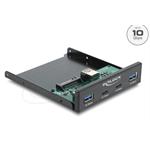 Delock Přední panel, 3.5”, USB 10 Gbps, 2 x USB Type-C™ + 2 x USB Typ-A 64369