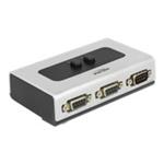 DeLock - Přepínač - 3 x sériový - desktop, pro připevnění na zeď 87729