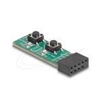 Delock Přepínač s tlačítkem Reset a tlačítkem zapnutí/vypnutí pro základní desku PC 64356