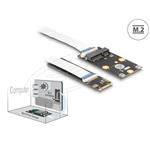 Delock Převodník M.2 Key B+M samec na 1 x Mini PCIe Slot half size / full size s flexibilním kabelem 64221