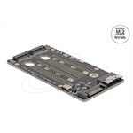Delock Převodník SFF-8654 8i na 2 x SSD disky M.2 Key M NVMe 64295