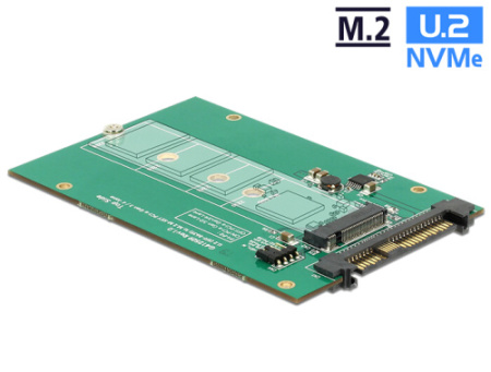 Delock Převodník U.2 SFF-8639 > M.2 NGFF NVMe Key M 62696