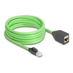 Delock - Prodlu?ovací kabel - RJ-45 (M) do RJ-45 (F) - 5 m - 6.8 mm - SF/UTP - CAT 6a - provedení b 80882