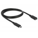 Delock Prodlužovací kabel SuperSpeed USB (USB 3.1 Gen 1) USB Type-C™ samec > port samice 3 A 1,0 m černý 85533