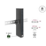 Delock Průmyslový rozbočovač ze 16 x USB 5 Gbps Typ-A s ochranou proti elektrostatickému výboji (ESD) až 8 kV a s 60793