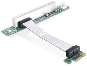 DeLOCK Riser card PCI Express x1 > PCI 32Bit 5 V with flexible cable - Riser karta 41856
