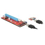 Delock Riser Card PCI Express x1 > x16 s 60 cm USB kabelem 41423