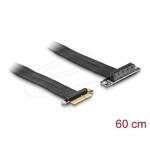 Delock Riser karta PCI Express, ze zástrčky x4 na slot x4 90° pravoúhlý, s kabelem, délka 60 cm 88026