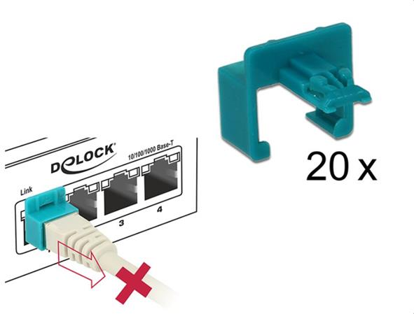 Delock RJ45 bezpečnostní spona startovací sada 20 kusů 86406