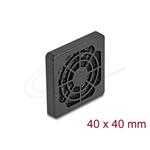 Delock Rošt ventilátoru s protiprachovým filtrem, rozměr 40 x 40 mm, černý