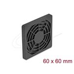 Delock Rošt ventilátoru s protiprachovým filtrem, rozměr 60 x 60 mm, černý